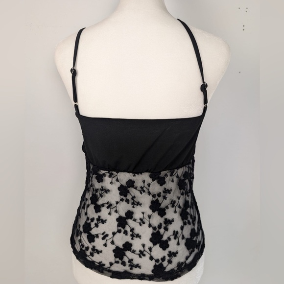 SKY TO MOON Black Sheer Lace Tank Top - Picture 2 of 2